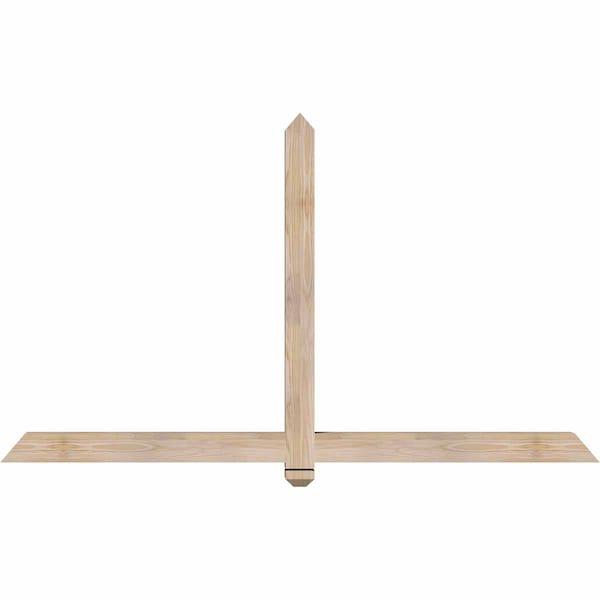 Ekena Millwork Eugene Smooth Timber Gable Bracket, Douglas Fir, 72"W x 42"H x 3 1/2"D x 3 1/2"F, 14/12 Pitch GBW072X42X0404EUG00SDF - main